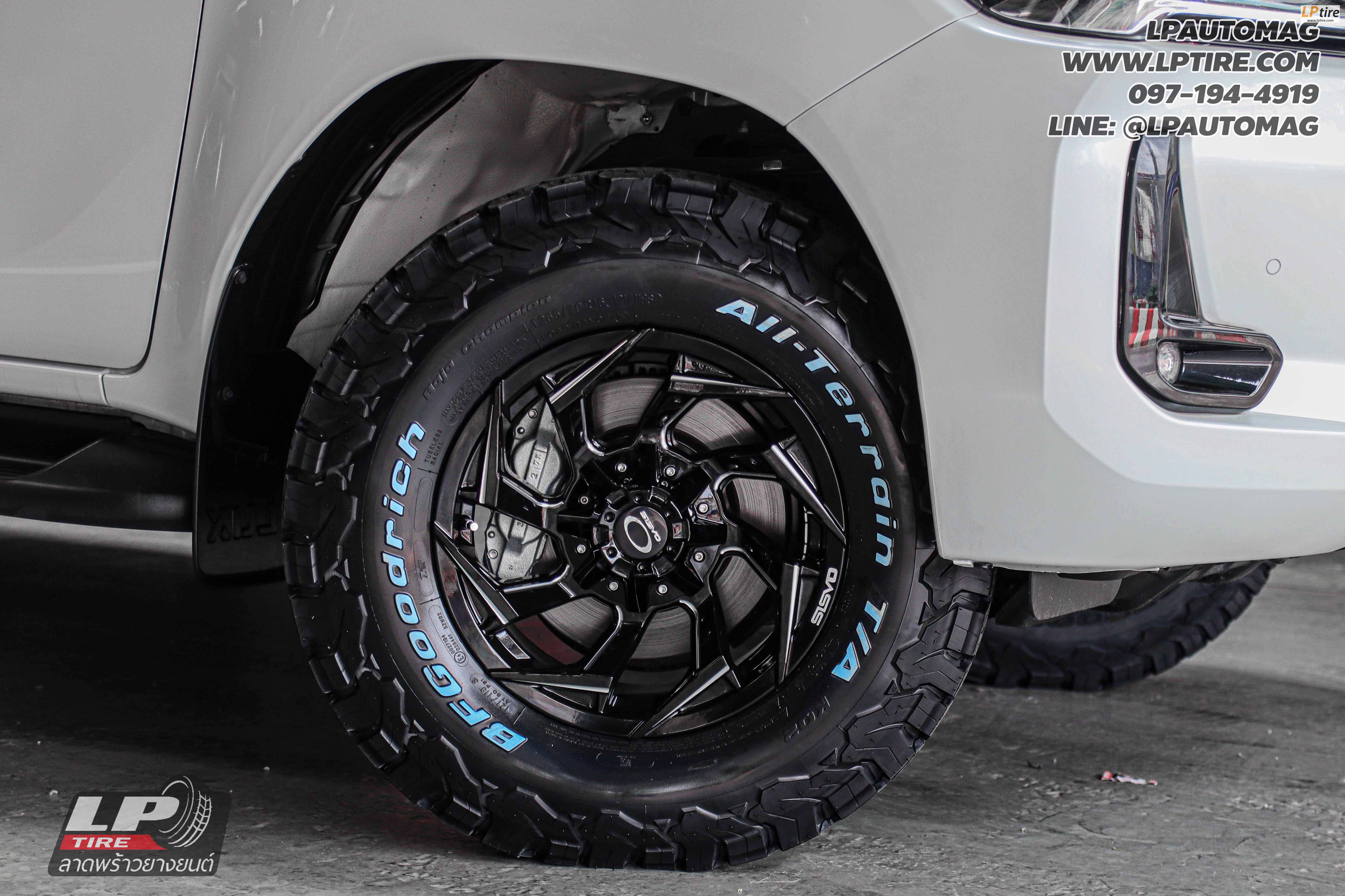 รถ - TOYOTA REVO ล้อแม็ก - OASIS TORNADO ดำมิงริ่งเงิน สเปค - 16x8.5 ET0 6x139.7 ยาง - BF-GOODRICH All-Terrain K02 T/A เบอร์ - 265/70-16