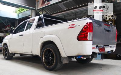 #TOYOTA#REVO จัดล้อแม็กKPS RGD (DW600) 18x8 18x9 ET30 5x114.3 #ดำขอบชา ใส่ยางเดิมยังสวยลงตัวแบบหล่อของรถลูกค้า ขอบคุณ