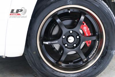 #TOYOTA#REVO จัดล้อแม็กKPS RGD (DW600) 18x8 18x9 ET30 5x114.3 #ดำขอบชา ใส่ยางเดิมยังสวยลงตัวแบบหล่อของรถลูกค้า ขอบคุณ