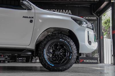 รถ - TOYOTA REVO ล้อแม็ก - OASIS TORNADO ดำมิงริ่งเงิน สเปค - 16x8.5 ET0 6x139.7 ยาง - BF-GOODRICH All-Terrain K02 T/A เบอร์ - 265/70-16