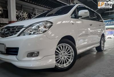 TOYOTA INNOVA + ล้อแม็ก Bellona WAF ขอบ 17นิ้ว สีHyper Silver หน้าเงา + ยางรถยนต์ YOKOHAMA E70 215/55-17