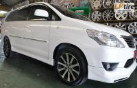 Toyota Innova + ล้อแม็ก Lenso Granzo 17นิ้ว สีดำหน้าเงา + ยาง DUNLOP LM703 215/55-17