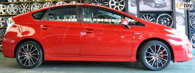 Toyota Prius + ล้อแม็ก Lenso Samurai Chouten (SCC) 17นิ้ว สีดำหน้าเงา + ยาง YOKOHAMA EARTH-1 215/45-17