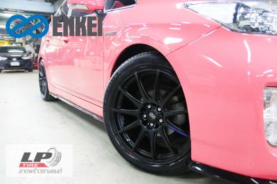 TOYOTA PRIUS เสริมสวยจักล้อแม็ก YHI ENKEI SC22 18x8 ET40 5x100-5x114.3 ดำด้าน  พร้อมยาง MICHELIN Primacy 4ST 215/45-18 สวยลงตัว