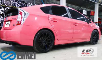 TOYOTA PRIUS เสริมสวยจักล้อแม็ก YHI ENKEI SC22 18x8 ET40 5x100-5x114.3 ดำด้าน  พร้อมยาง MICHELIN Primacy 4ST 215/45-18 สวยลงตัว