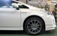 Toyota Prius + ล้อแม็ก Enkei Shot (SC22) 17นิ้ว สีเทาหน้าเงา + ยาง Dunlop LM703 215/45R17