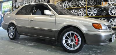 Toyota Soluna + ล้อแม็กลาย Advan RS 15นิ้ว สีHyper Silver + ยาง ACHILLES ATR 195/55-15