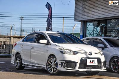 TOYOTA VIOS จัดล้อ VIP ล้อแม็ก SSW Hawk (S235) หน้าตื้นหลังลึก 17x7.5 4H100 BC ยาง 205/45-17 YOKOHAMA ES32