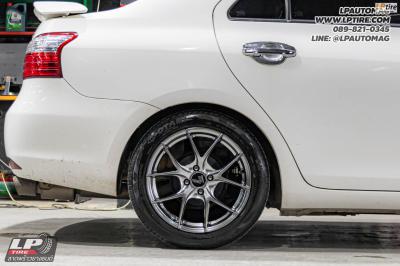 รถ - TOYOTA VIOS ล้อแม็ก - LENSO Jager Dyna Hyper Black สเปค -16x7 ET35 4x100 ยาง - OTANI EK1000 เบอร์ - 195/50R16