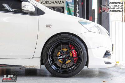 รถ - TOYOTA VIOS&nbsp;ล้อแม็ก - LENSO Jager Dyna ดำด้าน สเปค - 17x7.5 ET35 4x100