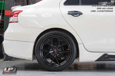 รถ - TOYOTA VIOS&nbsp;ล้อแม็ก - LENSO Jager Dyna ดำด้าน สเปค - 17x7.5 ET35 4x100