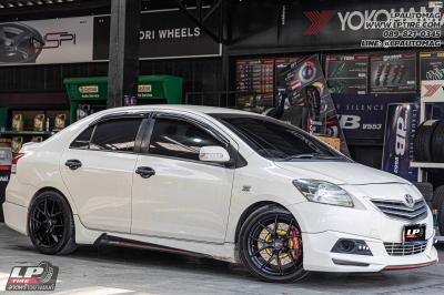 รถ - TOYOTA VIOS ล้อแม็ก - LENSO Jager Dyna ดำด้าน สเปค - 17x7.5 ET35 4x100