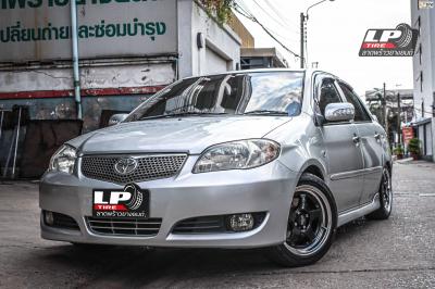 รถ - T0YOTA VIOS I (XP90) ล้อแม็ก - LENSO ProjectD D1SE PD-SE ดำขอบเงา สเปค - 15x7.5 ET35 4x100 รัดยาง - FALKEN ZE914 เบอร์ - 195/50-15