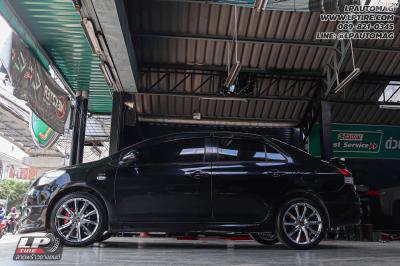 รถ - TOYOTA VIOS ล้อแม็ก -VALENZA VISHUNU 968 โครเมี่ยม สเปค - 17x7 ET42 4x100 ยาง - LENSO D-1CS เบอร์ - 205/45-17