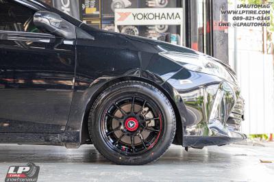 รถ - TOYOTA VIOS ล้อแม็ก - LENSO VENOM SUPER GT-VNK BLACK สเปค -15x7 ET35 4x100 ยาง - LENSO D-1CS เบอร์ -195/55-15