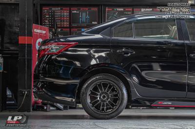 รถ - TOYOTA VIOS ล้อแม็ก -NK Performance NK30 (RE30) FlowformingDGM สเปค - 16x7 ET35 4x100
ยาง - LENSO D-1CS เบอร์ -195/50-16 น็อตล้อ 7 เหลี่ยม 12x1.5 (ดำ) ฝาครอบ BREMBO สีแดง