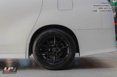 รถ -TOYOTA VELLFIRE ล้อแม็ก - ENKEI SC51 ดำด้าน สเปค - 18x8.5 ET40 5x114.3 ยางเดิม