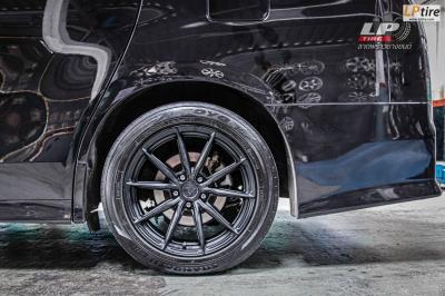 รถ - TOYOTA VELLFIRE ล้อแม็ก - VAGE VF01 (TMF-085) ดำด้าน ขอบ - 18x8.5 ET35 5x112-5x114.3
ยางเดิม -TOYO TRANPATH Lu II เบอร์ - 235/50-18