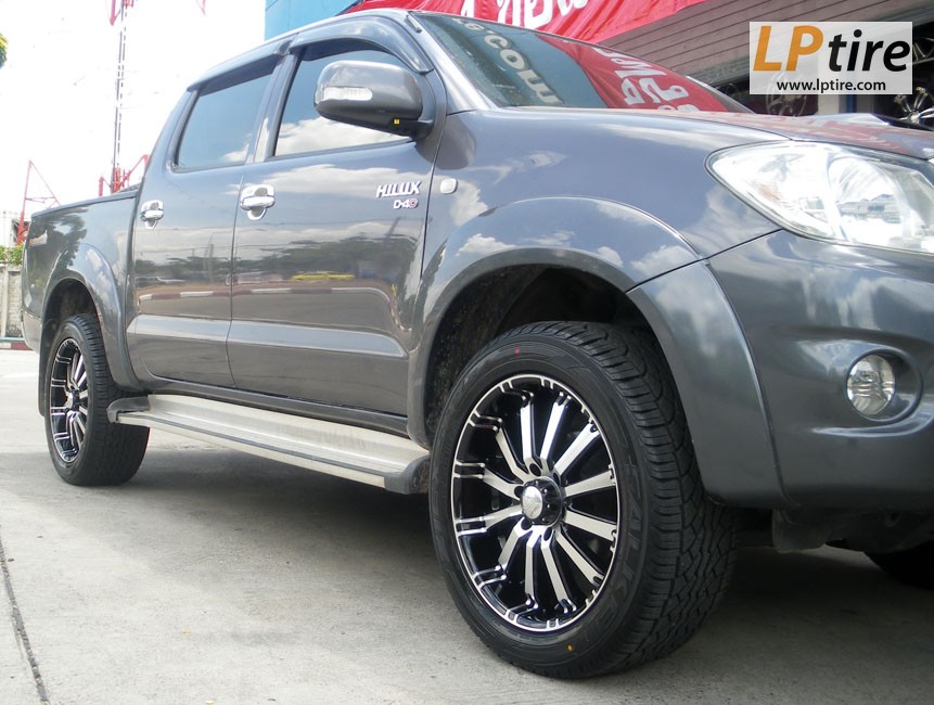 Toyota Vigo + ล้อแม็ก Lenso Intimidator 4 20นิ้ว สีดำหน้าเงา  + ยาง FALKEN TZ04 265/50-20