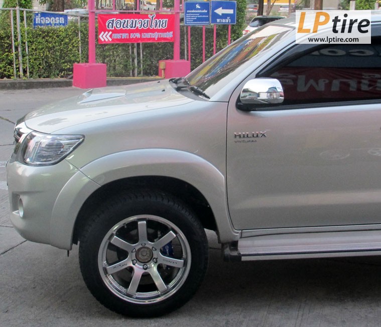 Toyota Vigo + ล้อแม็ก Lenso RT7 20นิ้ว สีHyper Silver + ยาง AURORA RH08 265/50-20