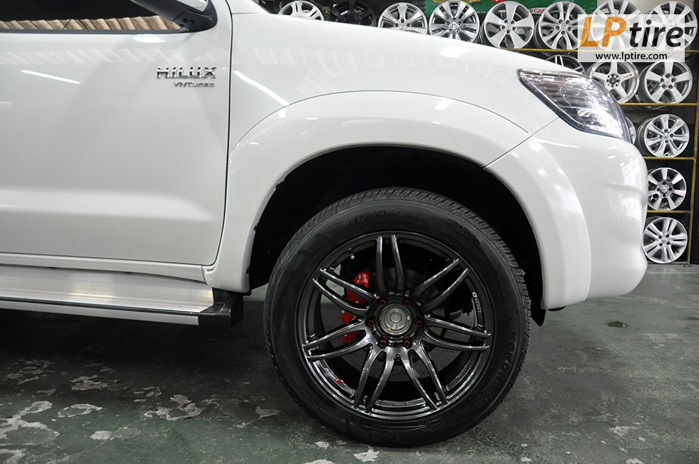 Toyota Vigo + ล้อแม็ก Lenso Project-D Spec D 20นิ้ว สี Hyper Dark + ยาง YOKOHAMA PARADA 265/50R20