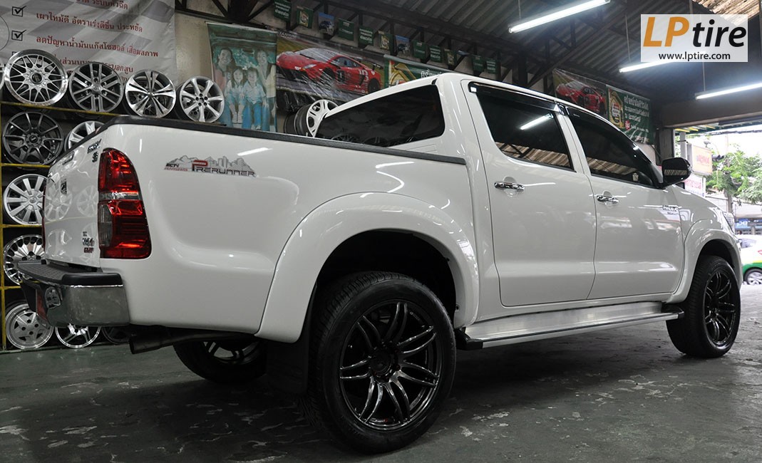 Toyota Vigo + ล้อแม็ก Lenso Project-D Spec D 20นิ้ว สี Hyper Dark + ยาง YOKOHAMA PARADA 265/50R20