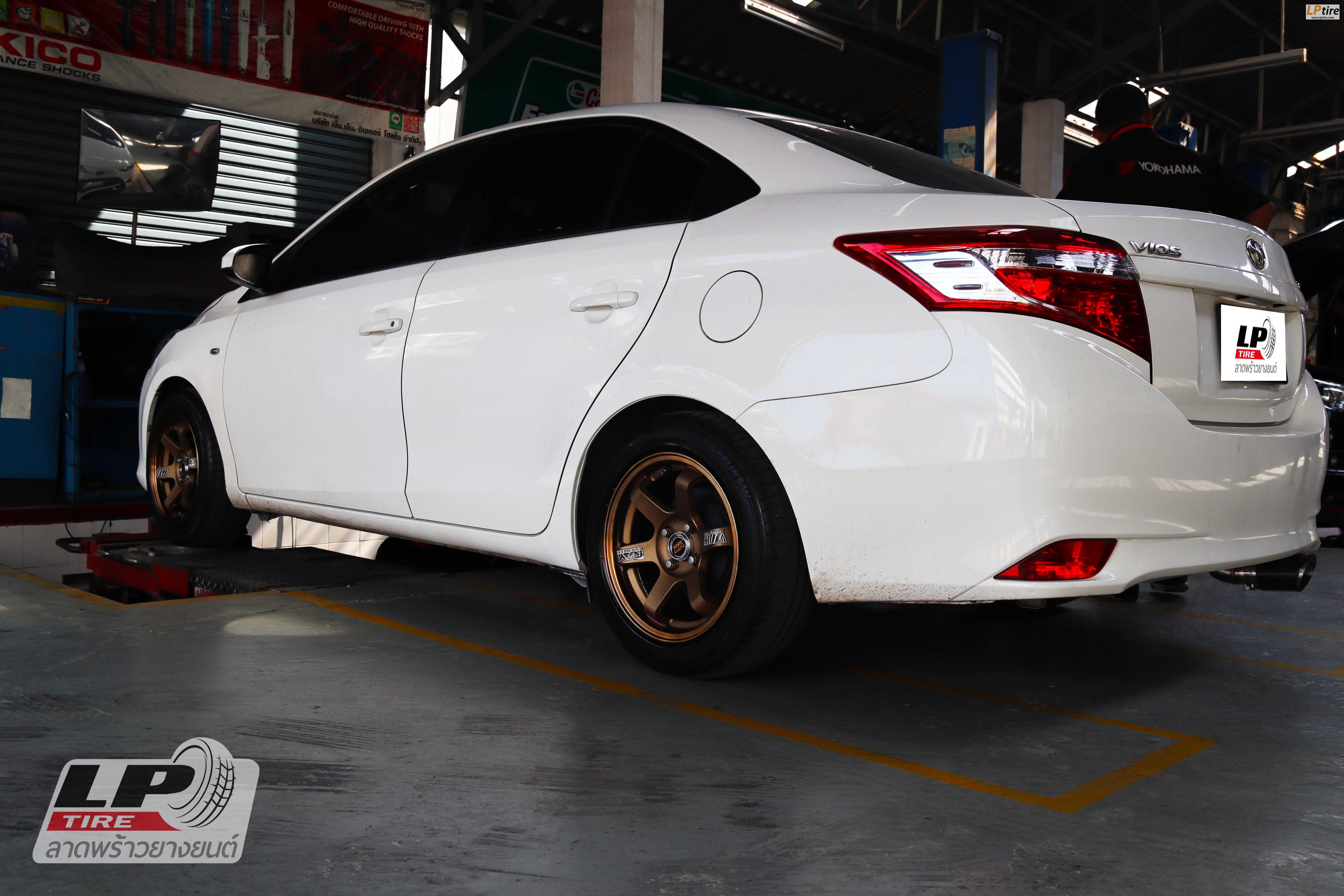 #TOYOTA#VIOS เสริมหล่อจัดล้อแม็ก #MGW MF-6003 TE37 15x7 ET30 4x100 #Copper ใส่ยางเดิมสวยลงตัวแบบหล่อเลย เดินทางปลอดภัยนะครับ ขอบคุณ