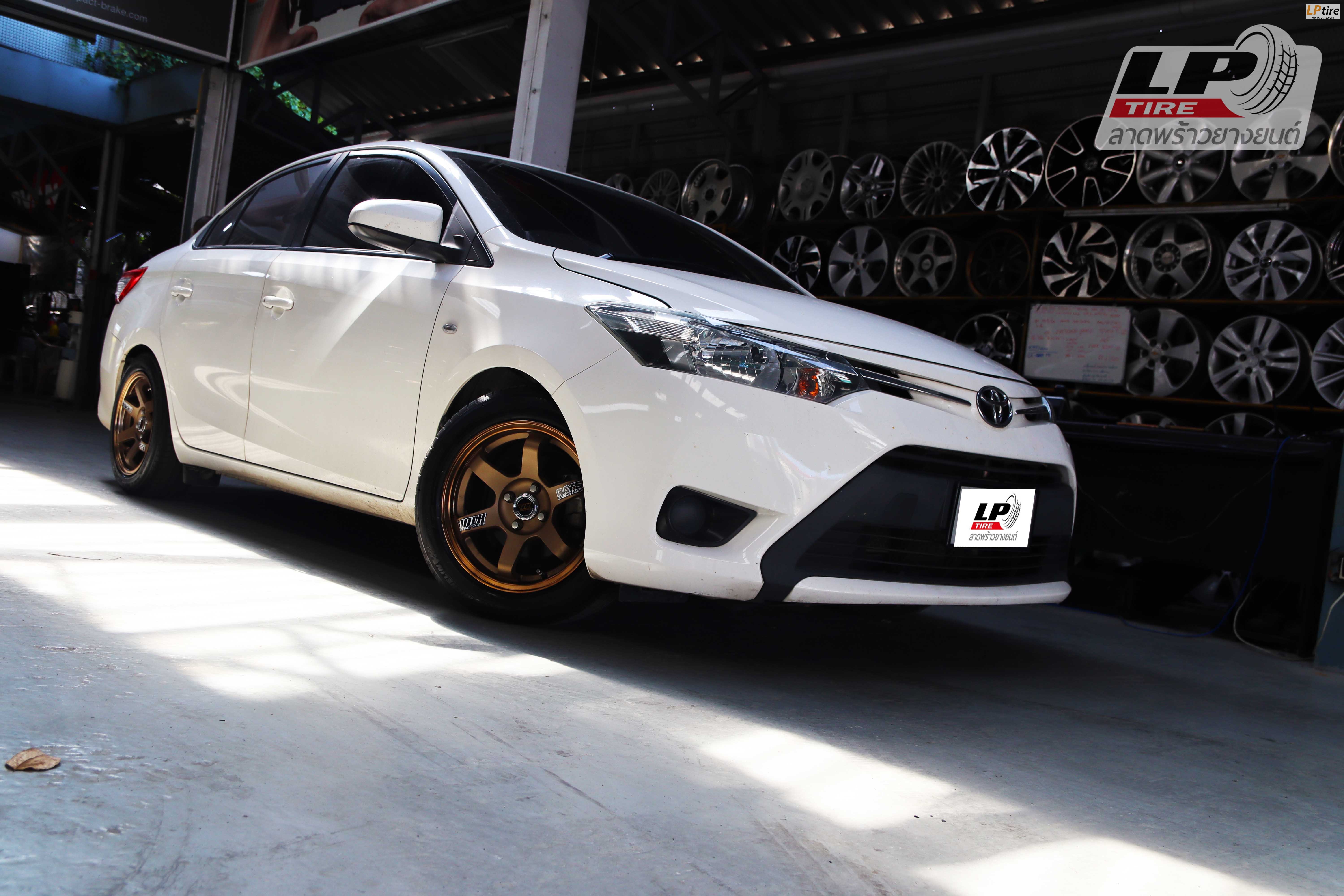 #TOYOTA#VIOS เสริมหล่อจัดล้อแม็ก #MGW MF-6003 TE37 15x7 ET30 4x100 #Copper ใส่ยางเดิมสวยลงตัวแบบหล่อเลย เดินทางปลอดภัยนะครับ ขอบคุณ