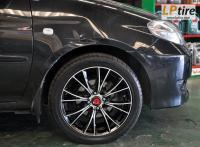 Toyota Vios + ล้อแม็ก Lenso Samurai Bushido (SCB) 16นิ้ว สีดำหน้าเงา + ยาง FIRENZA ST05A 205/45R16