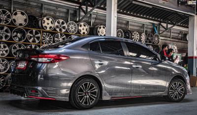 Toyota Vios + ล้อแม็กใหม่ APP SMR TORQ 15นิ้ว สีดำหน้าเงา + ยาง ALLIANCE 030Ex 195/55-15