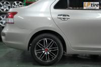 Toyota Vios + ล้อแม็ก Lenso Samurai Azura (SCA) 15นิ้ว สีดำหน้าเงา + ยาง FIRENZA ST05A 195/55-15