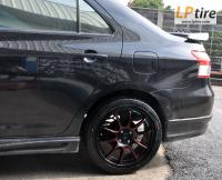 Toyota Vios + ล้อแม็ก Advanti Motorismo II (MI506) 17นิ้ว สีดำขลิบแดง + ยาง NEUTON NT-5000 205/45-17