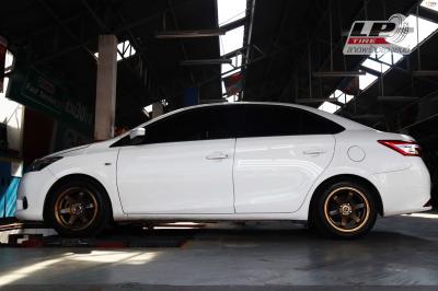 #TOYOTA#VIOS เสริมหล่อจัดล้อแม็ก #MGW MF-6003 TE37 15x7 ET30 4x100 #Copper ใส่ยางเดิมสวยลงตัวแบบหล่อเลย เดินทางปลอดภัยนะครับ ขอบคุณ