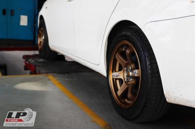 #TOYOTA#VIOS เสริมหล่อจัดล้อแม็ก #MGW MF-6003 TE37 15x7 ET30 4x100 #Copper ใส่ยางเดิมสวยลงตัวแบบหล่อเลย เดินทางปลอดภัยนะครับ ขอบคุณ