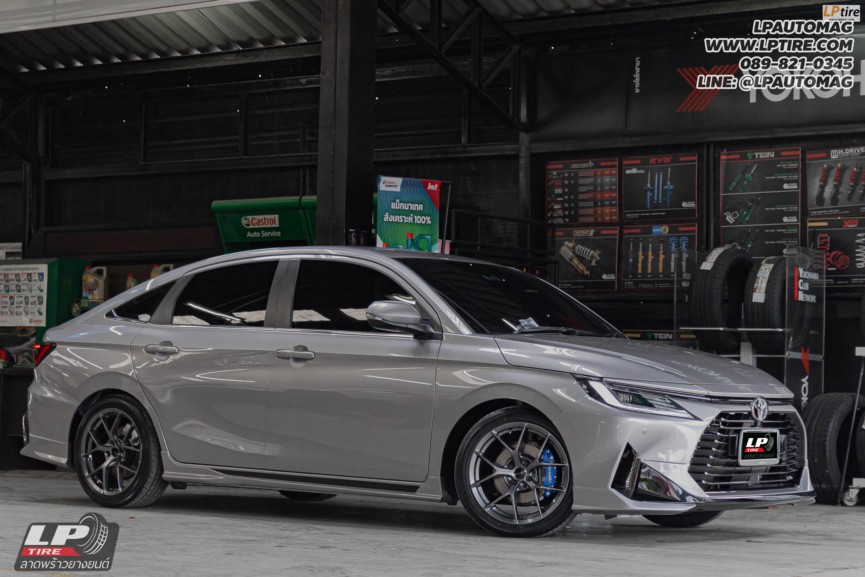 รถ - TOYOTA YARIS ATIV ล้อแม็ก - EmotionR FRX BY LENSO Dark Gun สเปค - 17x7.5 ET35 4x100
ยาง - ALLIANCE AL30 030Ex เบอร์- 215/45-17 ชุดสตรัท SILVER NEOMAX PRIME