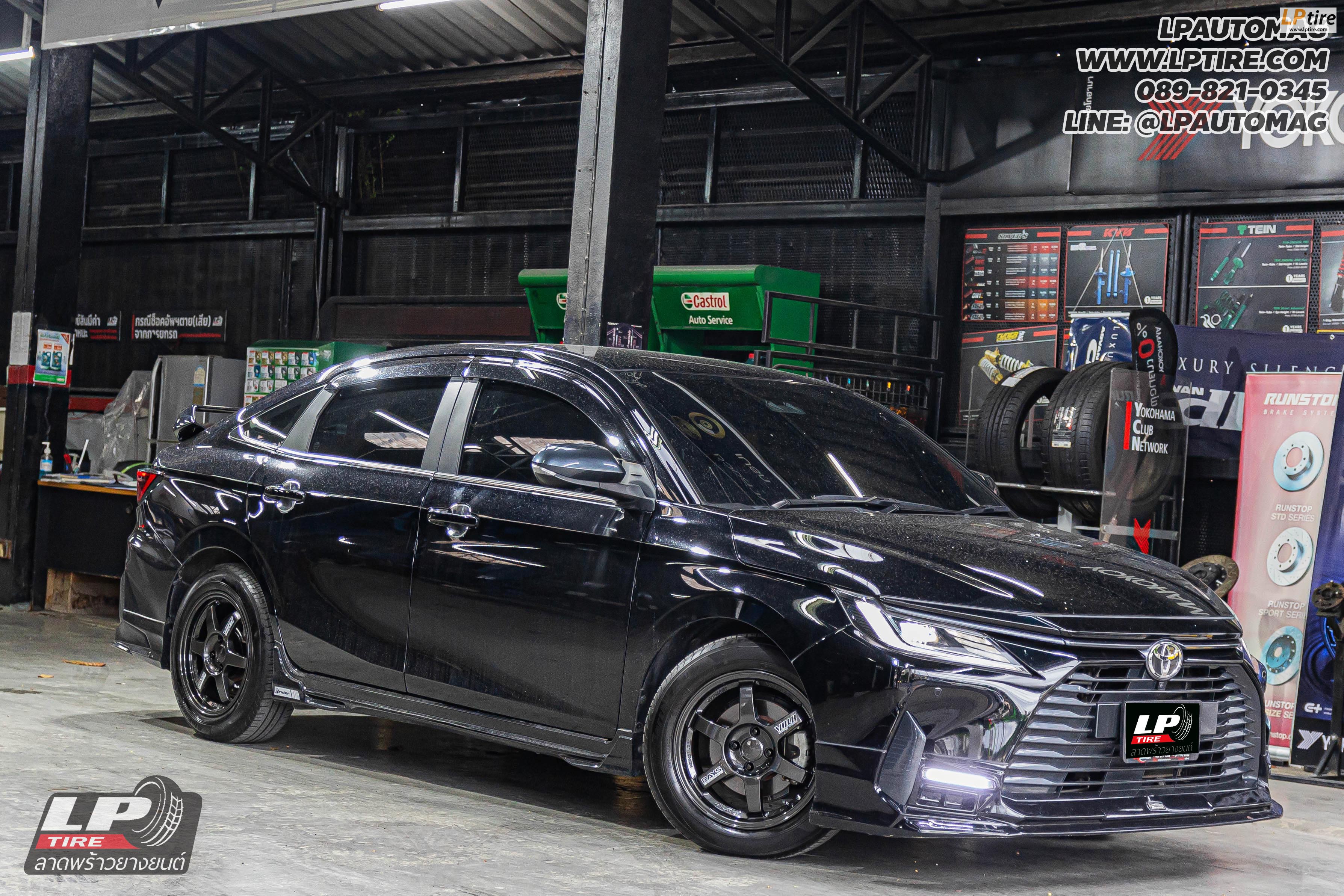 รถ - TOYOTA YARIS ATIV ล้อแม็ก - NK Performance NK37 Flowforming DGM สเปค -16x7 ET35 4x100
ใช้ยางเดิม