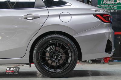 รถ - TOYOTA YARIS ativ ล้อแม็ก - ENKEI SC48 ดำด้าน สเปค - 17x7.5 ET38 4x100 ยาง - ALLIANCE AL30 030Ex เบอร์ - 215/50-17