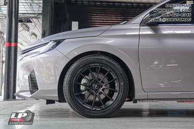 รถ - TOYOTA YARIS ativ ล้อแม็ก - ENKEI SC48 ดำด้าน สเปค - 17x7.5 ET38 4x100 ยาง - ALLIANCE AL30 030Ex เบอร์ - 215/50-17