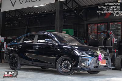 รถ - TOYOTA YARIS ล้อแม็ก - ENKEI SC48 ดำด้าน สเปค - 17x7.5 ET38 4x100 ยาง - ALLIANCE AL30 030Ex เบอร์ - 215/45-17