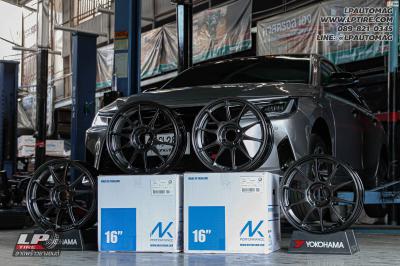 รถ - TOYOTA YARIS ล้อแม็ก - NK Performance NK105N Flowforming NK Dark สเปค - 16x7 ET35 4x100
ยาง -YOKOHAMA รุ่น Bluearth-FE AE30 เบอร์ - 195/60R16