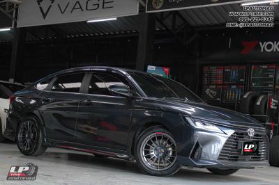 รถ - TOYOTA YARIS ล้อแม็ก - SSW S254 RS05RR เทากัน สเปค - 17x8 ET35 4x100 รัดยาง -ALLIANCE AL30 030Ex เบอร์- 215/50-17