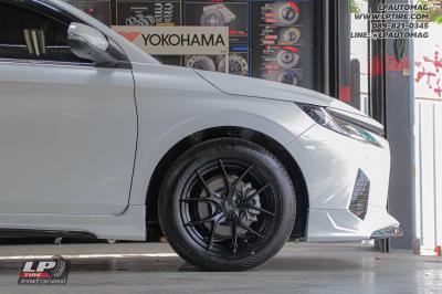 รถ - Toyota Yaris ATIV ล้อแม็ก - LENSO Jager Dyna ดำด้าน สเปค -16x7 ET35 4x100 ยาง - DUNLOP EC300 เบอร์ - 195/60-16