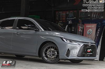 รถ - TOYOTA YARIS ATIV ล้อแม็ก - LENSO Jager Dyna HD สเปค -17x7.5 ET35 4x100 ยาง - YOKOHAMA AE51 เบอร์ - 215/45-17 โช้คอัพหน้า-หลัง พร้อมสปริง Profender รุ่น Drift Series