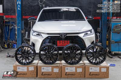 รถ - TOYOTA YARIS ATIV ล้อแม็ก - LENSO YETI ดำด้าน สเปค - 16x7 ET35 4x100 ***ใส่ยางเดิมครับ**