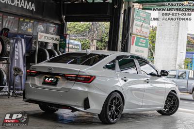 รถ - TOYOTA YARIS ATIV ล้อแม็ก - LENSO Jager DYNA สเปค - 17x7.5 ET35 4x100 ยาง - ALLIANCE AL30 030Ex เบอร์ - 215/45-17 สปริงโหลด YSS SPORT SERIES