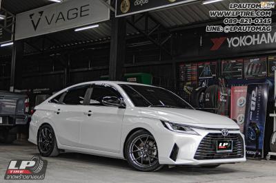 รถ - TOYOTA YARIS ATIV ล้อแม็ก - LENSO Jager DYNA สเปค - 17x7.5 ET35 4x100 ยาง - ALLIANCE AL30 030Ex เบอร์ - 215/45-17 สปริงโหลด YSS SPORT SERIES