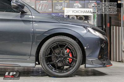 รถ - TOYOTA YARIS Ativ ล้อแม็ก - ORI WHEELS CHAPTER-4 (TMF-143) FlowForming V-BLACK สเปค - 17x7.5 ET35 4x100 ยาง - ALLIANCE AL30 030Ex เบอร์ -215/50-17