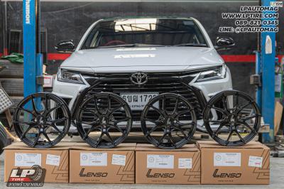 รถ - TOYOTA YARIS Ativ ล้อแม็ก - LENSO DYNA ดำด้าน สเปค - 16x7 ET35 4x100 ใข้ยางเดิม