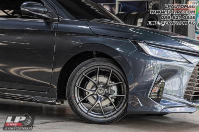 รถ - TOYOTA YARIS Ativ ล้อแม็ก - LENSO Jager Dyna HD สเปค - 17x7.5 ET35 4x100 รัดยาง - YOKOHAMA ALLIANCE AL30 เบอร์ - 215/45-17