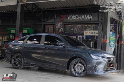 รถ - TOYOTA YARIS Ativ ล้อแม็ก - LENSO Jager Dyna HD สเปค - 17x7.5 ET35 4x100 รัดยาง - YOKOHAMA ALLIANCE AL30 เบอร์ - 215/45-17
